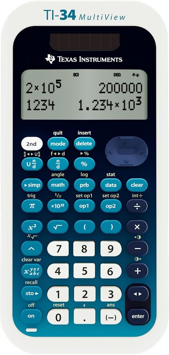 Calculator With Scientific Views From Texas Instruments, Model Ti-34. - $30.98