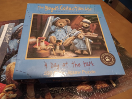 2001 Boyds Collection A Day At The Park Jigsaw Puzzle 550 Pieces Complete - $19.79