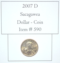 2007 D Sacagawea Dollar Coin, #590, dollar coins, vintage coins, old coi... - £10.02 GBP