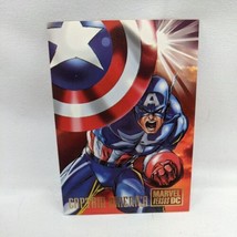 Marvel Versus DC Trading Card Captain America 1995 Fleer Skybox #2 - £7.75 GBP