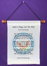 Sailor&#39;s Prayer for His Wife - Personalized Wall Hanging (442-1) - $19.99