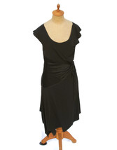Max Studio Dress Women&#39;s Black Asymmetrical Jersey Holiday Cocktail Part... - $32.52