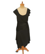 Max Studio Dress Women&#39;s Black Asymmetrical Jersey Holiday Cocktail Part... - £25.51 GBP