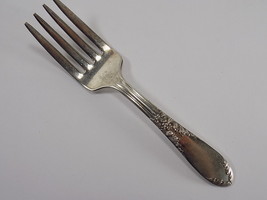 1936 National Silver Company King Edward Pattern 4 1/2" Baby Fork - $5.93