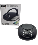 GPX CD Player Boombox AM FM Radio Portable Stereo Speker with Aux In Black - $544.92 MXN