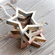 Morning Wooden Star with Crystal - £22.08 GBP+