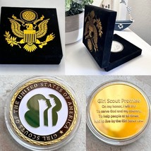 Girl Scouts Of The United States Of America Challenge Coin With Velvet Case - £15.54 GBP