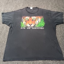 Vintage Tiger Human I Tee Nature Shirt Adult XL Black Cliner - $27.77