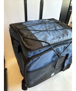 40 Can Capacity Foldable Rolling Cooler W/ Wheels, Telescopic Handle Ice... - $32.46 CAD