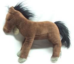 Russ Yomiko Classics Brown Mustang Horse 13&quot; Plush Stuffed Animal Toy - £15.50 GBP