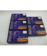 Maxell XR-Metal 120 Hi8 Professional Quality Sealed Blank Tapes Lot of 5 - £30.69 GBP