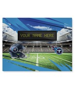 Official NFL Tennessee Titans Personalized 62&quot; x 84&quot; Washable Rug - £151.31 GBP