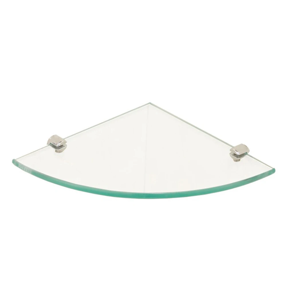 House Home 2pcs GlA Corner Shelf Triangle Convenient Useful Bathroom Shelf Wall  - £56.75 GBP