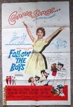 CONNIE FRANCIS: (FOLLOW THE BOYS) VINTAGE 1963 MOVIE POSTER - $222.75