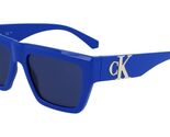New CALVIN KLEIN JEANS CKJ-23653S 400 Blue Sunglasses with Blue Lenses - $69.25