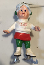 Hallmark Kristy Claus Ice Skater Christmas Decoration Ornament XM1 - $7.91