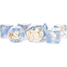 MDG Resin Polyhedral Dice Set Sea Conch 16mm - £26.77 GBP