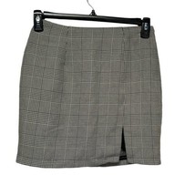 Vintage Hugo buscati plaid houndstooth mini skirt Size 8P - £23.26 GBP