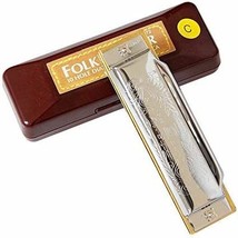 Standard Folkmaster 1072-C Key Of C Diatonic Blues Harmonica Gaita 10 Holes - $33.98