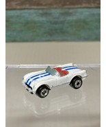 Micro Machines 1954 Chevy Chevrolet Corvette White Blue Stripe 1996 - £2.99 GBP