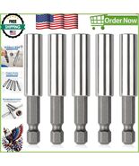 Versatile 2.36 Inch Magnetic Hex Shank Extensions for Impact Drivers - 5... - $15.04