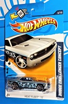 Hot Wheels 2012 Heat Fleet #153 Dodge Challenger Concept Kmart KDays Silver - £3.87 GBP