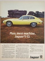 1973 Print Ad 1974 Jaguar V-12 Sports Car V-Formation High Speed Capabilities - £15.47 GBP