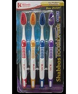 Shabbos Toothbrush 4 Pack - Blue, Green, Purple, Red - Battery Powered -... - €22,70 EUR