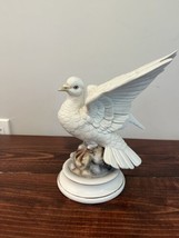 Vintage White Porcelain Dove Bird Andrea Sadek Japan Home Shelf Decor Retro - £19.13 GBP