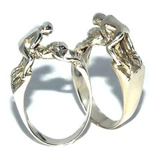 Sterling Silver Kama Sutra Doggy Style Ring - £31.60 GBP