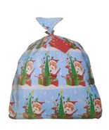Jumbo Colorful Santa Plastic Christmas Gift Bag for Large Gifts w/Card 3... - £4.34 GBP