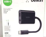 Belkin - 3.5mm Audio &amp; USB-C Adaptor - Fast Charge Compatible NPA004btBK... - $15.47