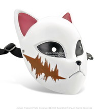 Kitsune Fox Mask Sabito Ghost Demon Killer Training Anime Manga Cosplay Prop - £23.47 GBP