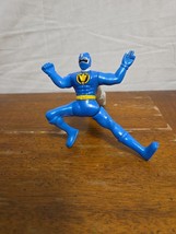Power Rangers DinoThunder Blue Action Figure McDonald&#39;s 4.5” Tall Ranger... - $3.95