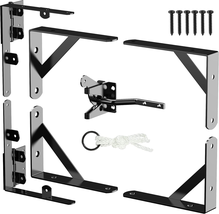 Fence Gate Kit Heavy Duty Gate Frame Kit Gate Corner Brace Bracket No Sa... - £33.55 GBP