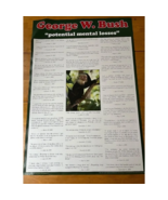 George W Bush Quotes Large Poster College Collection Potential Mental Lo... - $266.67 MXN