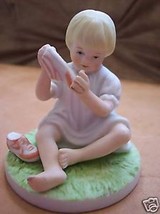 Home Treasure Art Decor 1984 Roman Girl Figurine Sneaker Abbie's Children Figure - $23.74