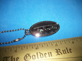 Home Treasure Metal Advertisement Talbot Keychain Silver Oval Pendant Key Chain - £11.38 GBP