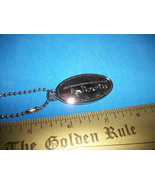 Home Treasure Metal Advertisement Talbot Keychain Silver Oval Pendant Ke... - €12,36 EUR