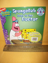 SpongeBob Picture Book HC Sponge Bob Goes to Doctor Hardcover Fiction Stickers - £5.21 GBP