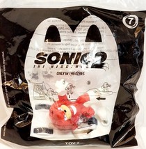 Sonic the Hedgehog 2 SEALED Knuckles 7 McDonald&#39;s Toy 2022 Brand New - £8.68 GBP