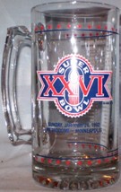 Super Bowl XXVI Glass Mug Large - £6.29 GBP