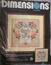 Dimensions Needlepoint Kit &quot;Grow in Love&quot; Sampler - £15.72 GBP