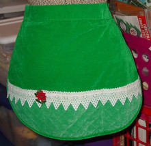 Decorative Hostess Christmas Half Apron - £4.50 GBP
