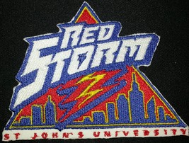 St. Johns Red Storm logo Iron On Patch - $112.43 MXN