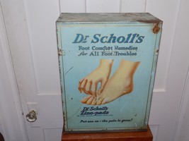 Vintage Dr. Scholl’s Foot Comfort Remedies Counter Store Display Cabinet - $5,560.30 MXN