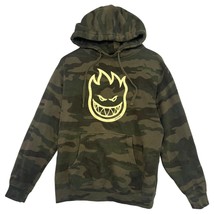 Spitfire Hoodie Mens Small Camo Green Flamehead Graphic Skateboarding Pu... - $518.77 MXN