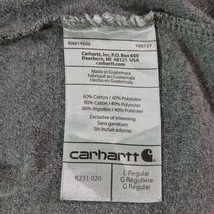 Carhartt K231 020 Original Fit Men's L Gray Cotton Long Sleeve Graphic T-Shirt image 4