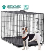 36 inch Dog Crates for Medium Dogs Folding Dog Cage Dog Kennel Pet Anima... - $55.99