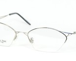 Vintage MEYER OPTIC 368 Argent Bleu Lunettes Monture Cristaux 50-18-135 - $66.31